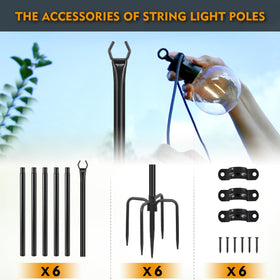 FEED GARDEN rust-resistant coating protects outdoor poles year-round