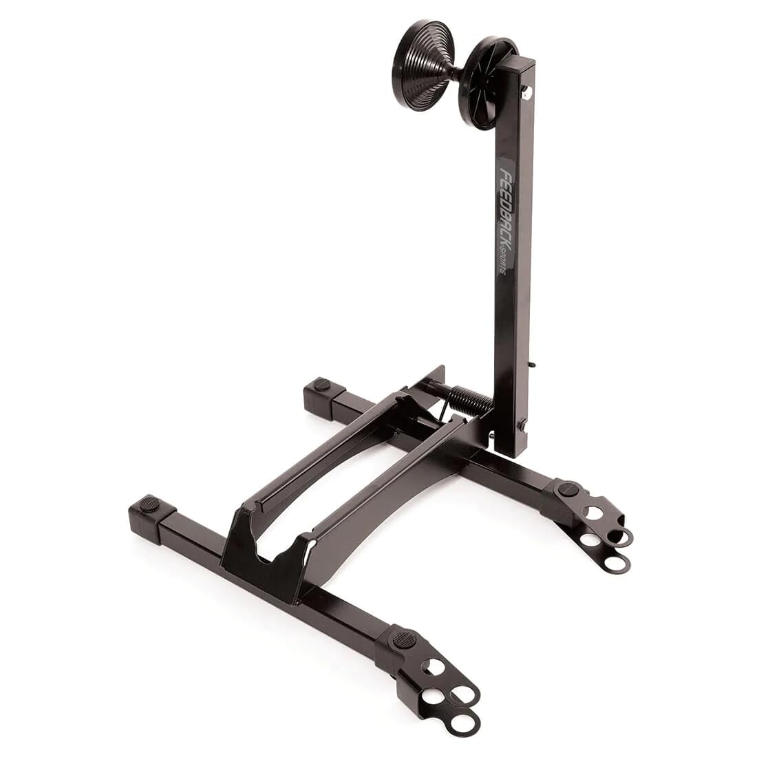Feedback Sports RAKK bike rack front wheel slot for secure parking.