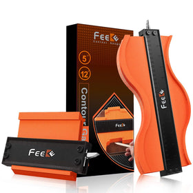 Feeke contour gauge 12-inch with lock for precise shape transfer in woodworking.