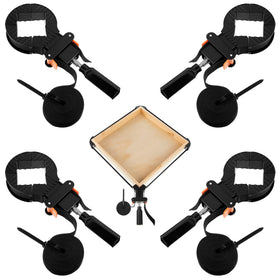 Feekoon 13ft belt clamp quick-release demonstrates fast glue-ups.