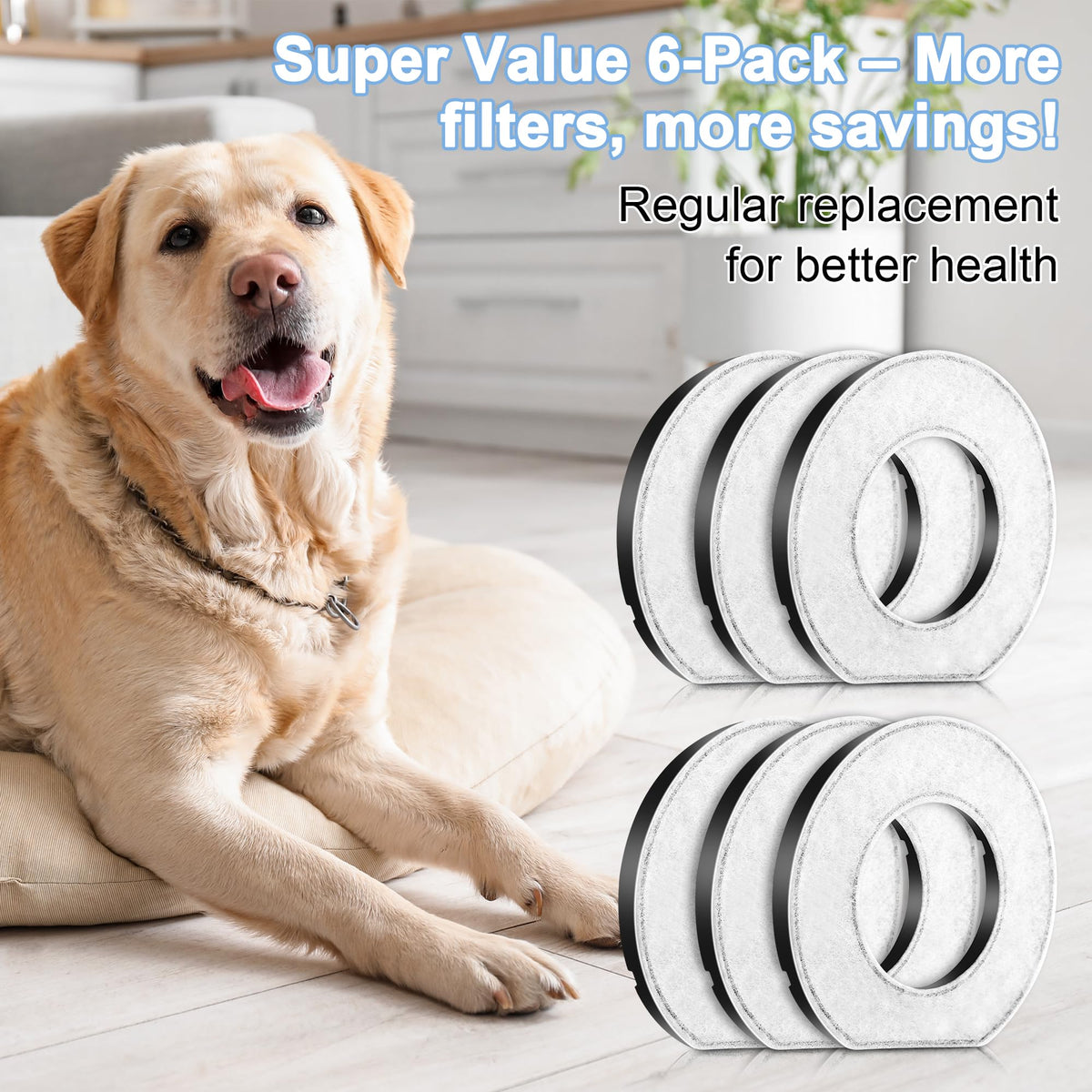 Feekoon replacement filters help keep water fresh and appealing