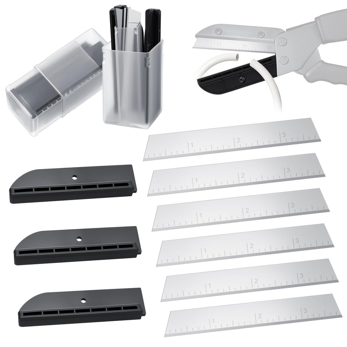 Feekoon 9 Pcs 3-7/8-inch blades for Craftsman Handi-Cut, versatile cutting blade set.
