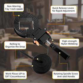 Feekoon adjustable frame clamp tool handles frames, tabletops, cabinets.