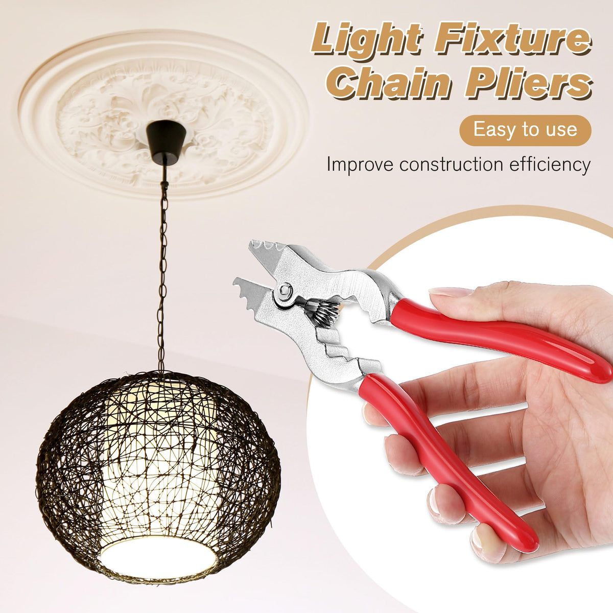 Rust-resistant finish on Feekoon chain pliers for varied environments.