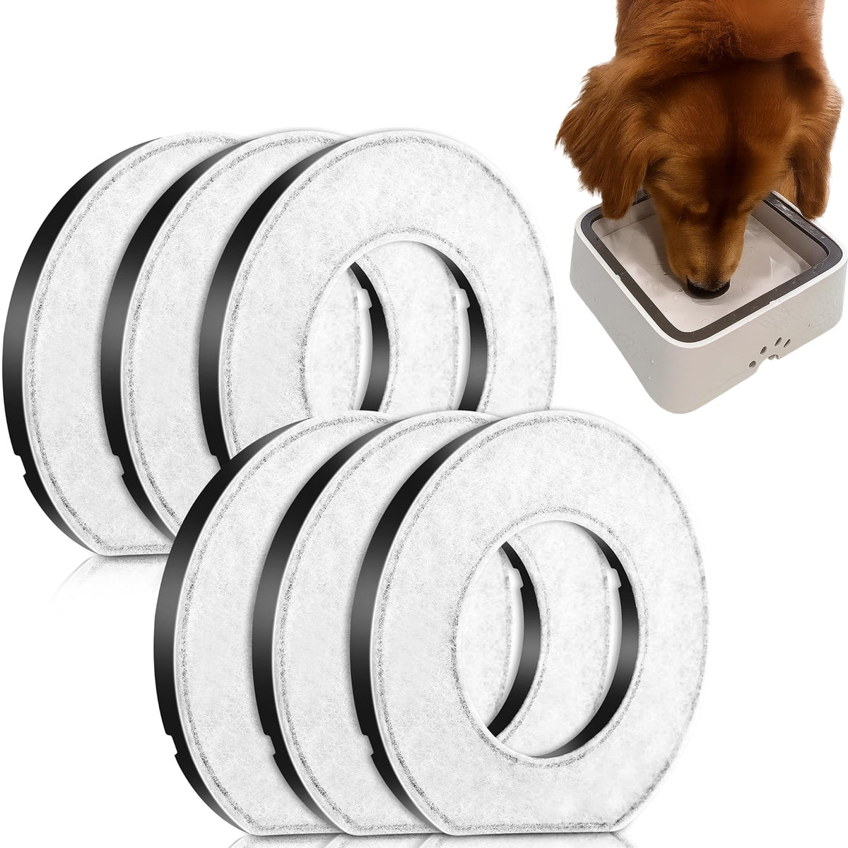 Feekoon dog bowl filters unboxing with a 6-pack for multi-pet homes