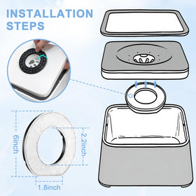 Feekoon filter rinse and soak activates carbon for clean performance