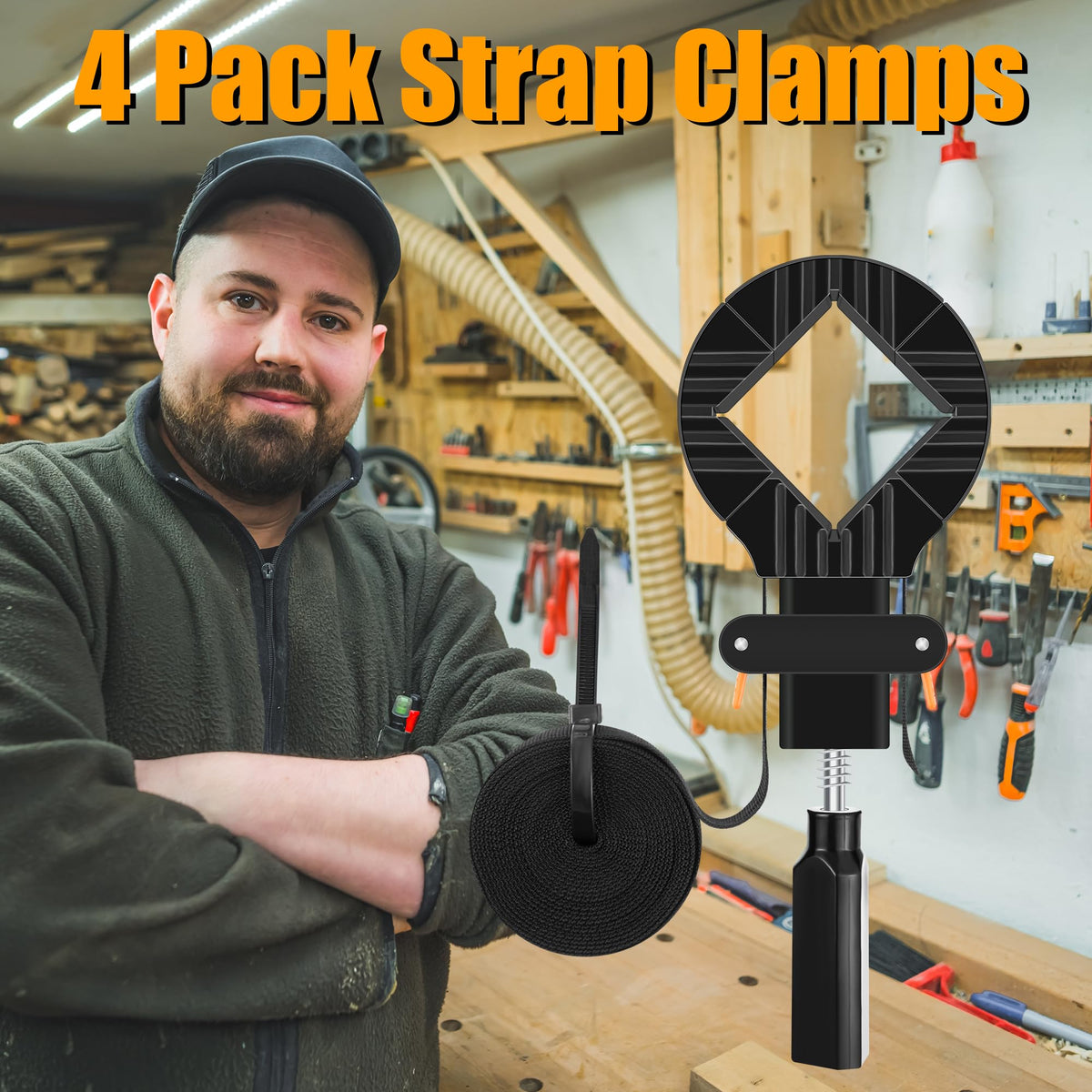 Feekoon woodworking clamp supports versatile glue-ups and repairs.