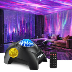 FEKTIK Northern Galaxy Aurora Projector front view showcasing 3-in-1 ambiance for home
