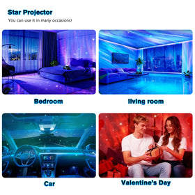 FEKTIK Northern Galaxy Aurora Projector eight white-noise options for sleep