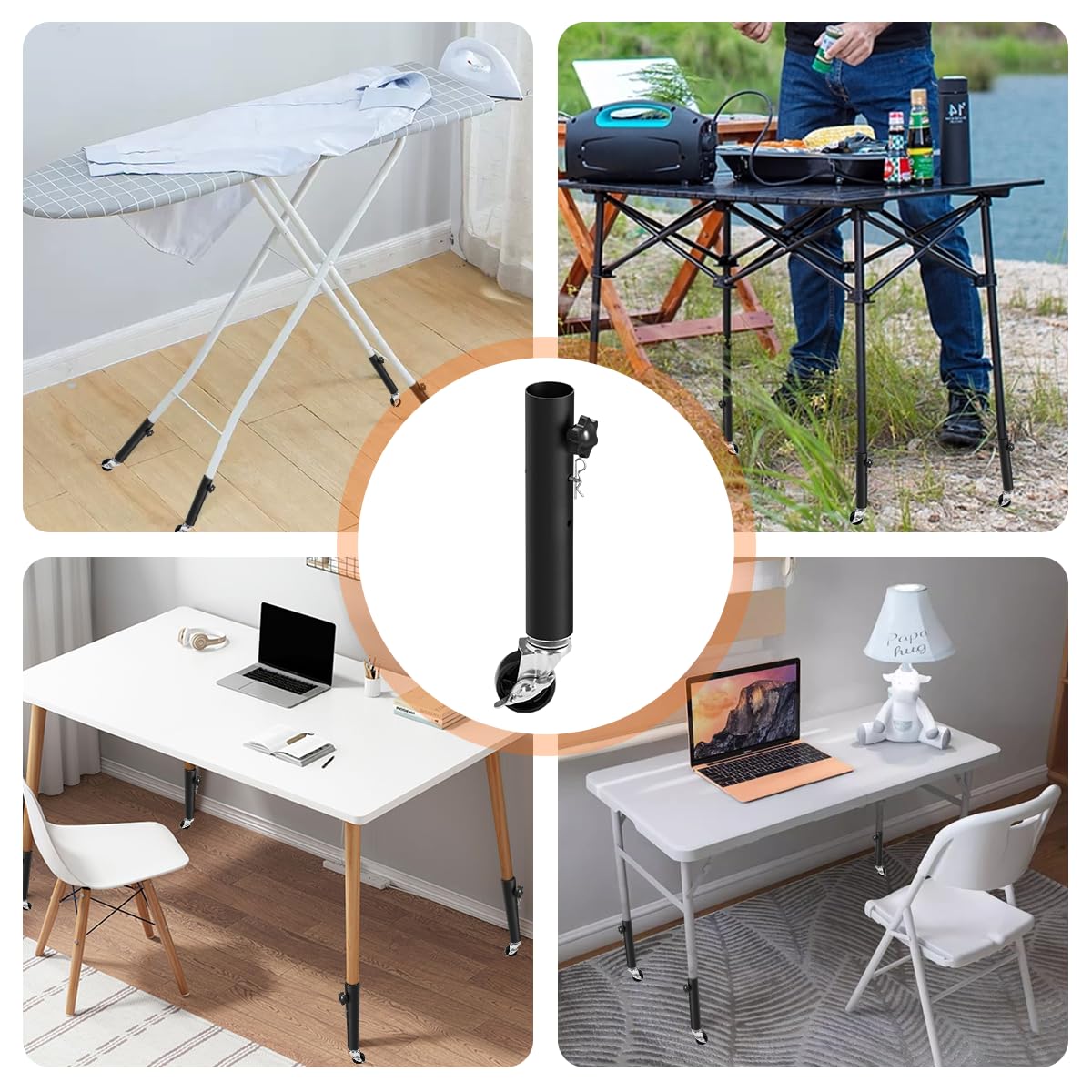 Feeloco ergonomic desk leg extenders enable customizable setups