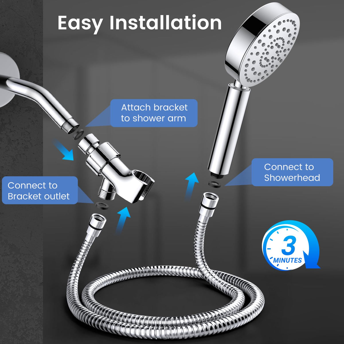 Feelso universal thread installation for quick DIY setup.