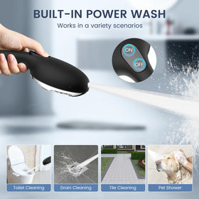 FEELSO filtered shower head power wash mode for fast surface cleaning