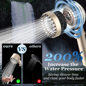 FEELSO handheld shower attachment shown for flexible, targeted rinsing.