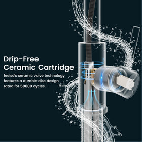 FEELSO durable SUS304 stainless steel faucet for long-lasting use