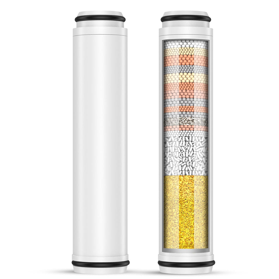 FEELSO two-pack replacement filters in packaging, ready for easy upgrade to cleaner water.