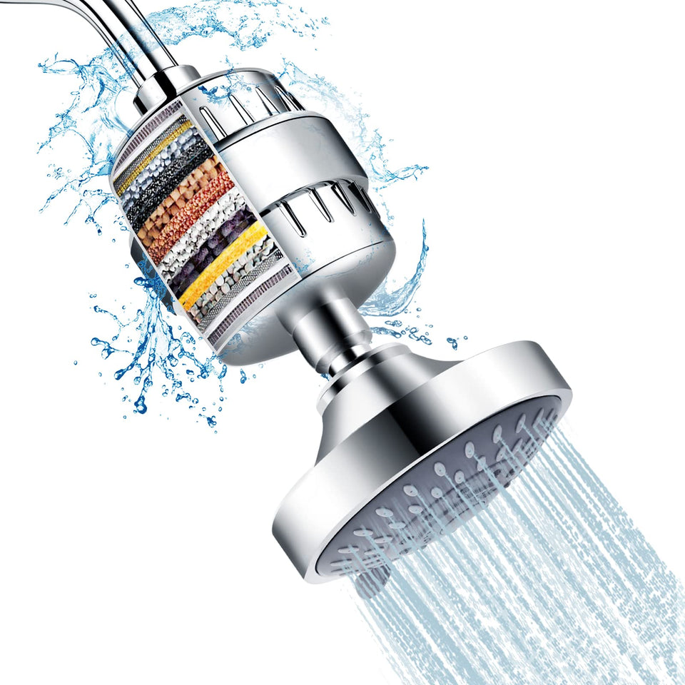 FEELSO shower head with 4-inch high-pressure spray for powerful rinses.