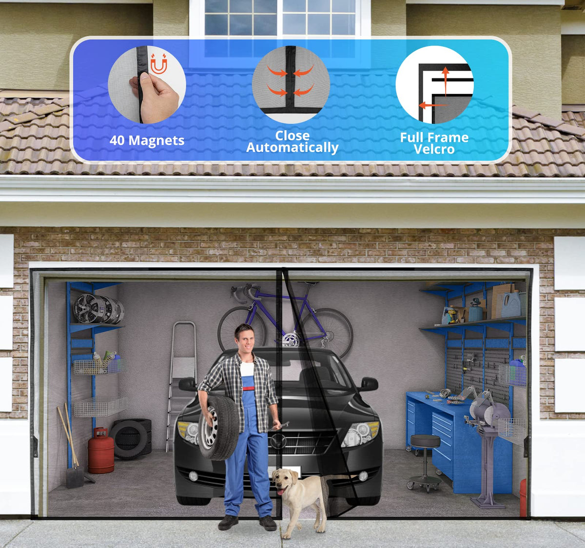 FEGO durable fiberglass mesh screen resists claws and tears