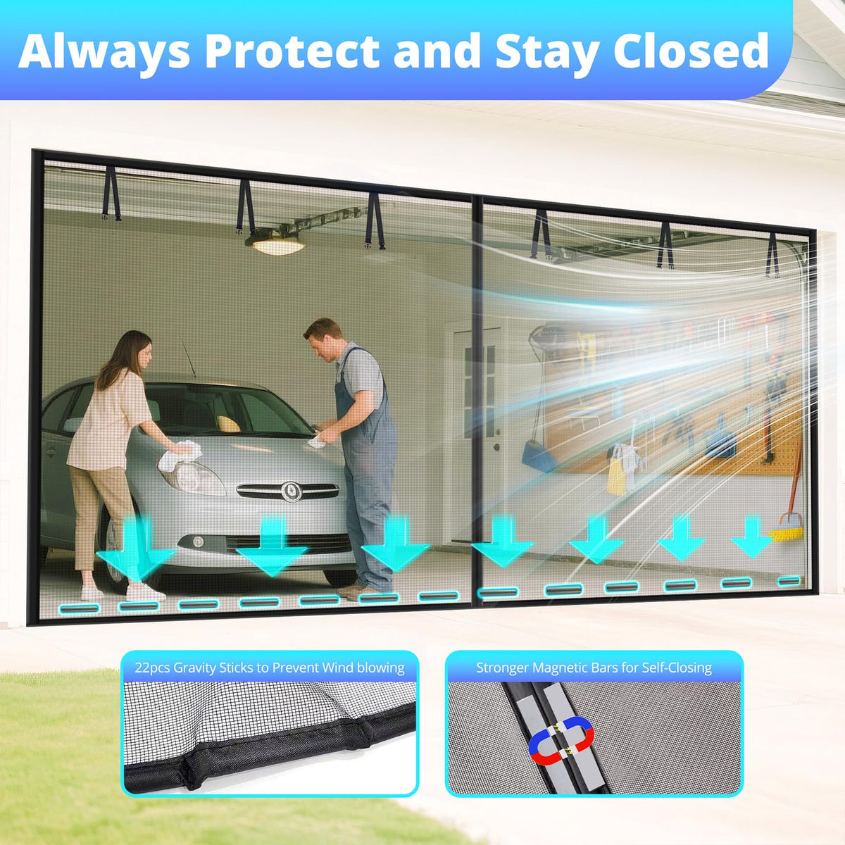 FEGO garage screen fiberglass mesh offers claw-resistant durability for busy spaces.