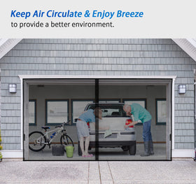 FEGO magnetic screen door enables hands-free entry