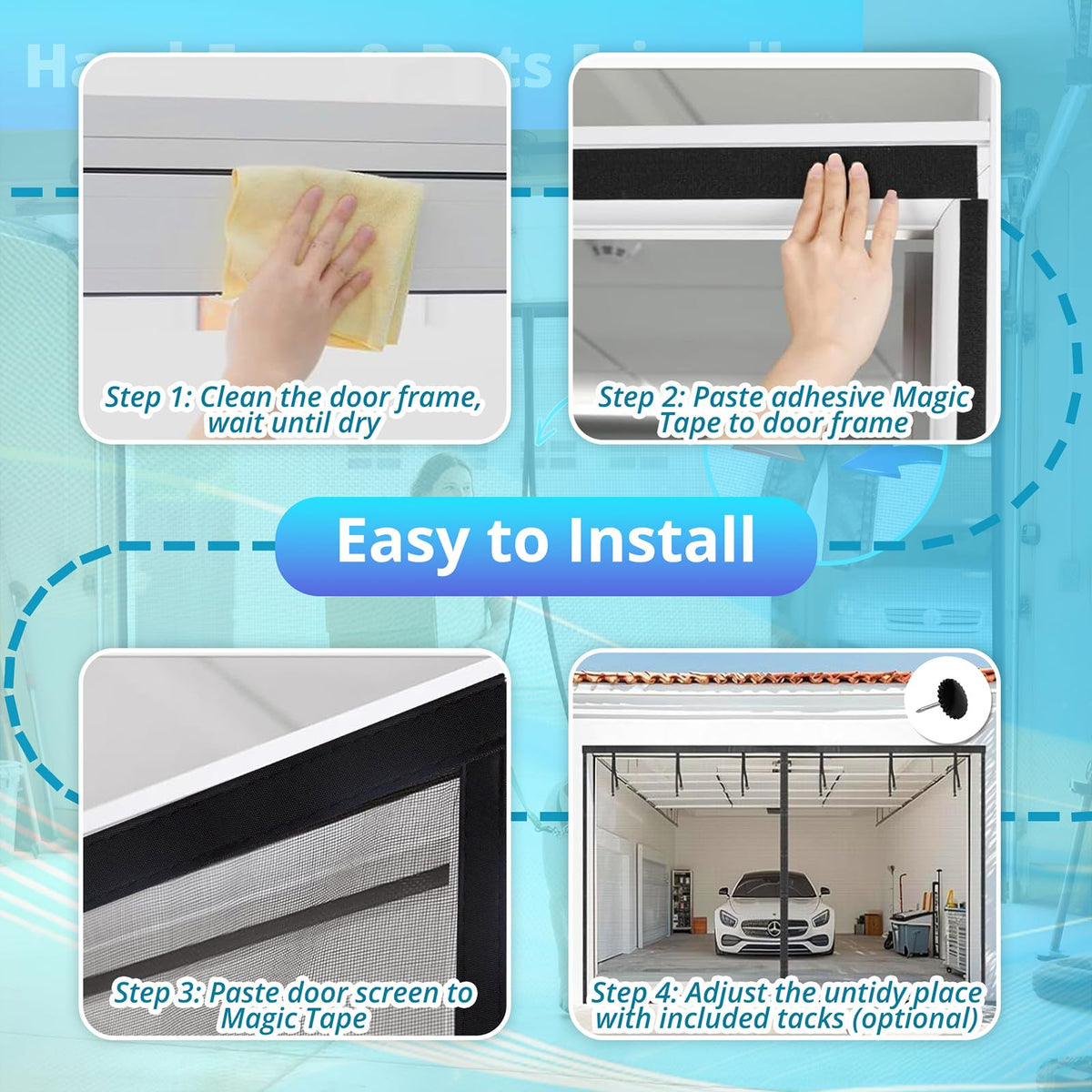 FEGO screen keeps insects out while letting fresh air in.