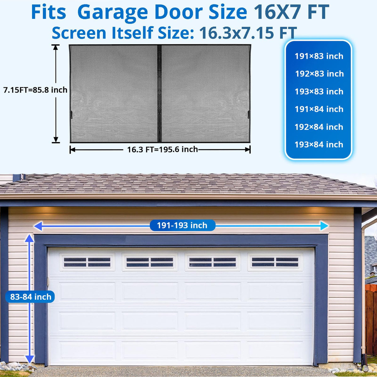 FEGO garage screen retractable mesh for quick, breezy setup.