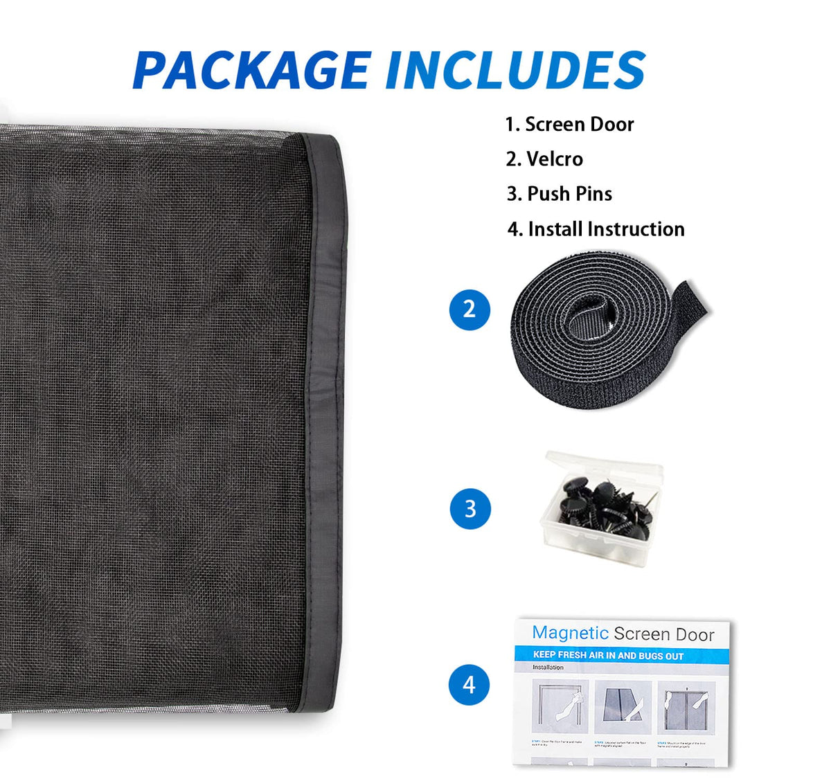 FEGO wind-stable magnet seal preserves privacy and airflow when doors drift.