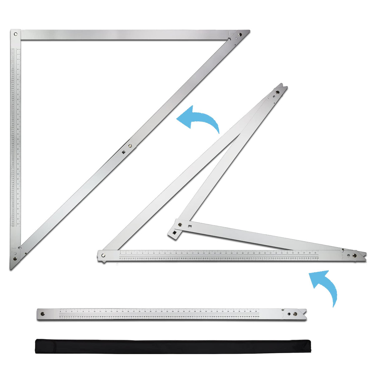 FEI-RONG 48-inch folding square at 90-degree angle for accurate right corners.