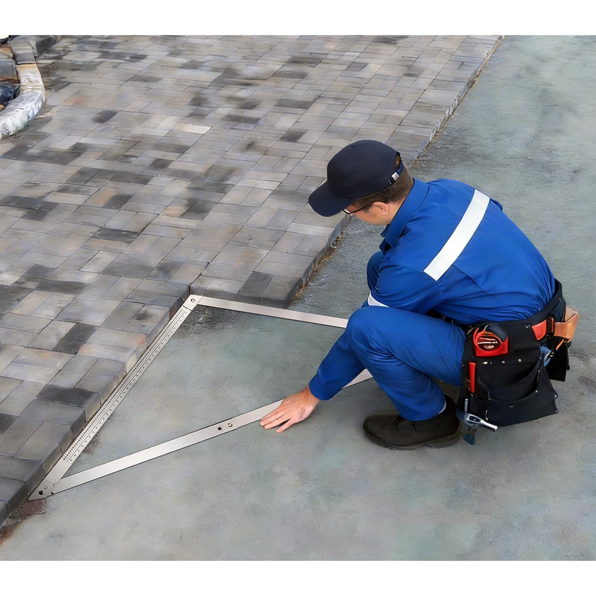 FEI-RONG 48-inch folding square ideal for framing, roofing, and stairs.