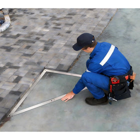 FEI-RONG 48-inch folding square ideal for framing, roofing, and stairs.