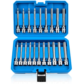 Feikenee 20pcs extra-long Allen hex socket set in case for organized on-the-go projects.