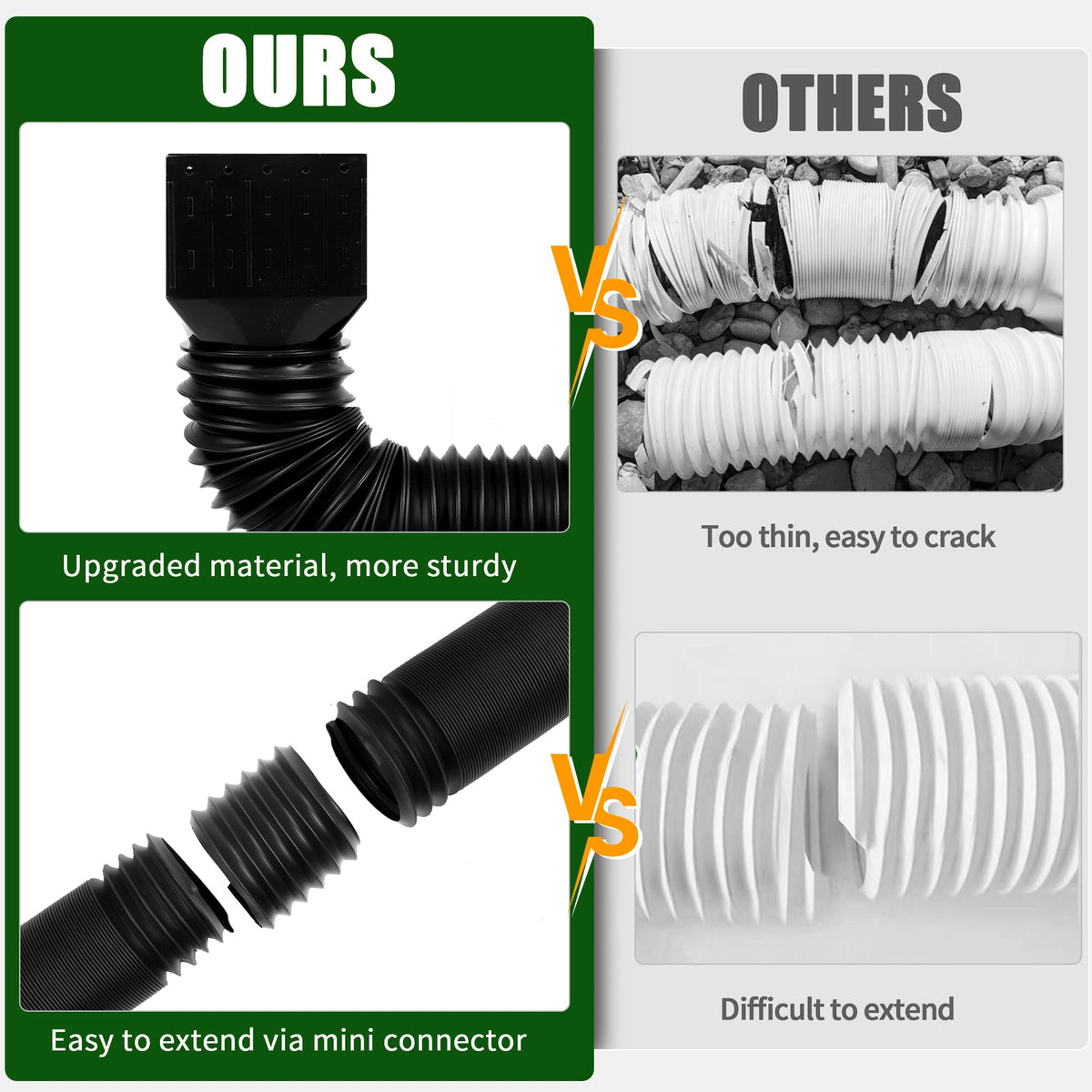 FEILAYDUN ABS adapter is sturdy and crack-resistant for durable connections.