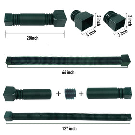 FEILAYDUN connector enables up to 127 inches when paired with another tube