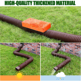 FEILAYDUN split design enables quick installation on common 2x3 and 3x3 downspouts