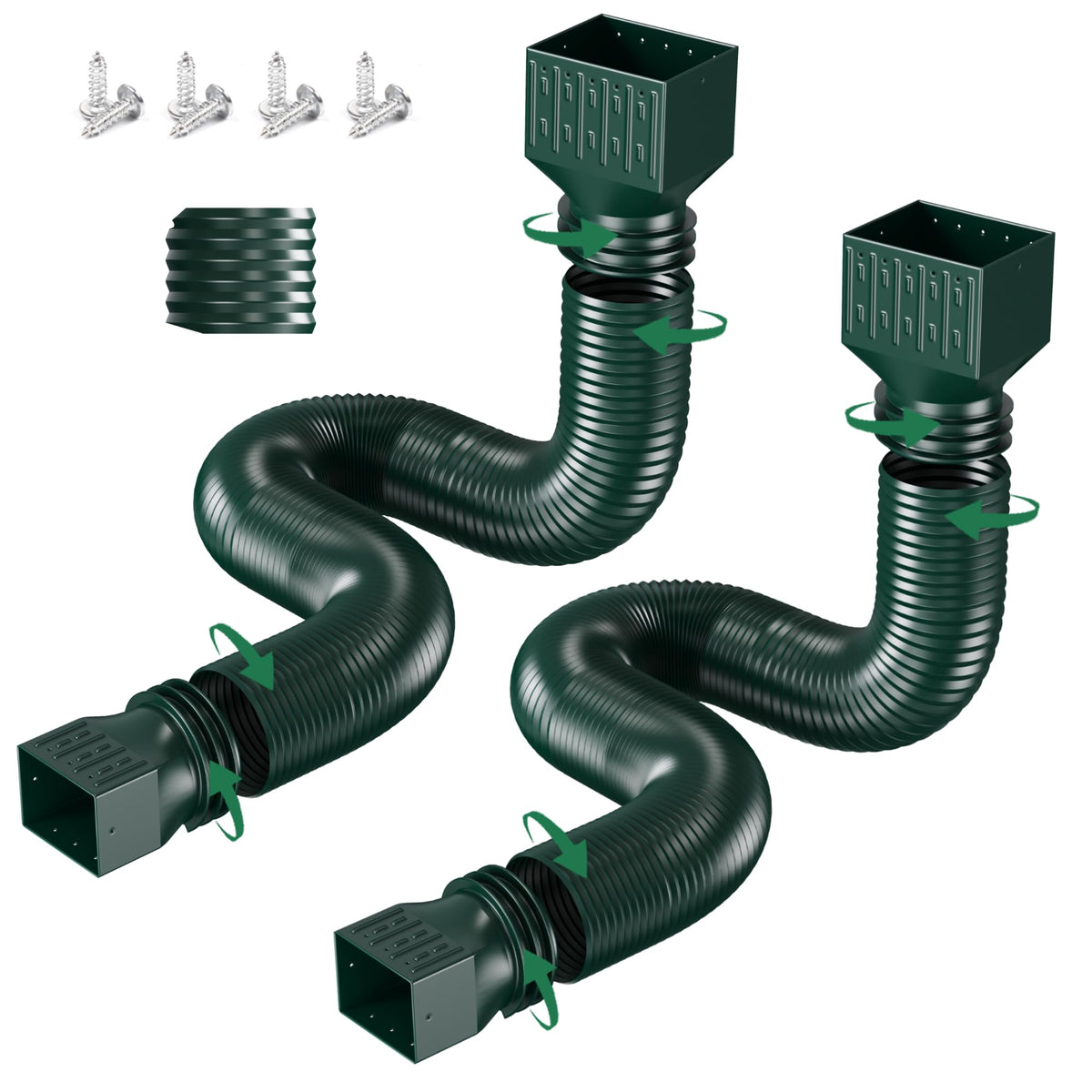 FEILAYDUN downspout extension stretches from 20 to 66 inches for flexible drainage