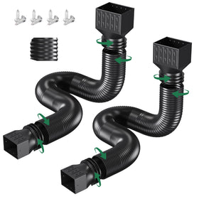 FEILAYDUN downspout extensions extend from 20 to 66 inches for flexible drainage.