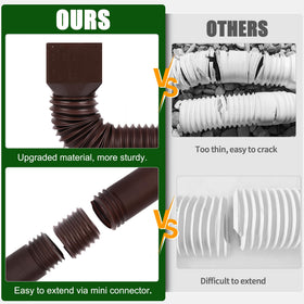FEILAYDUN flexible hose bent to fit garden drainage and hard-to-reach areas