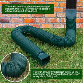 FEILAYDUN upgraded ABS adapter and PE pipe endure outdoor use