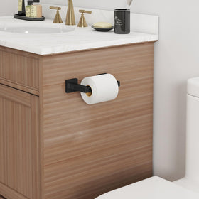 FEILERN matte black finish adds modern appeal to any bathroom.