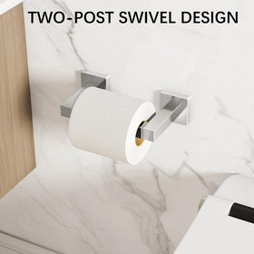 FEILERN square tissue holder pivot post keeps rolls secure and tidy