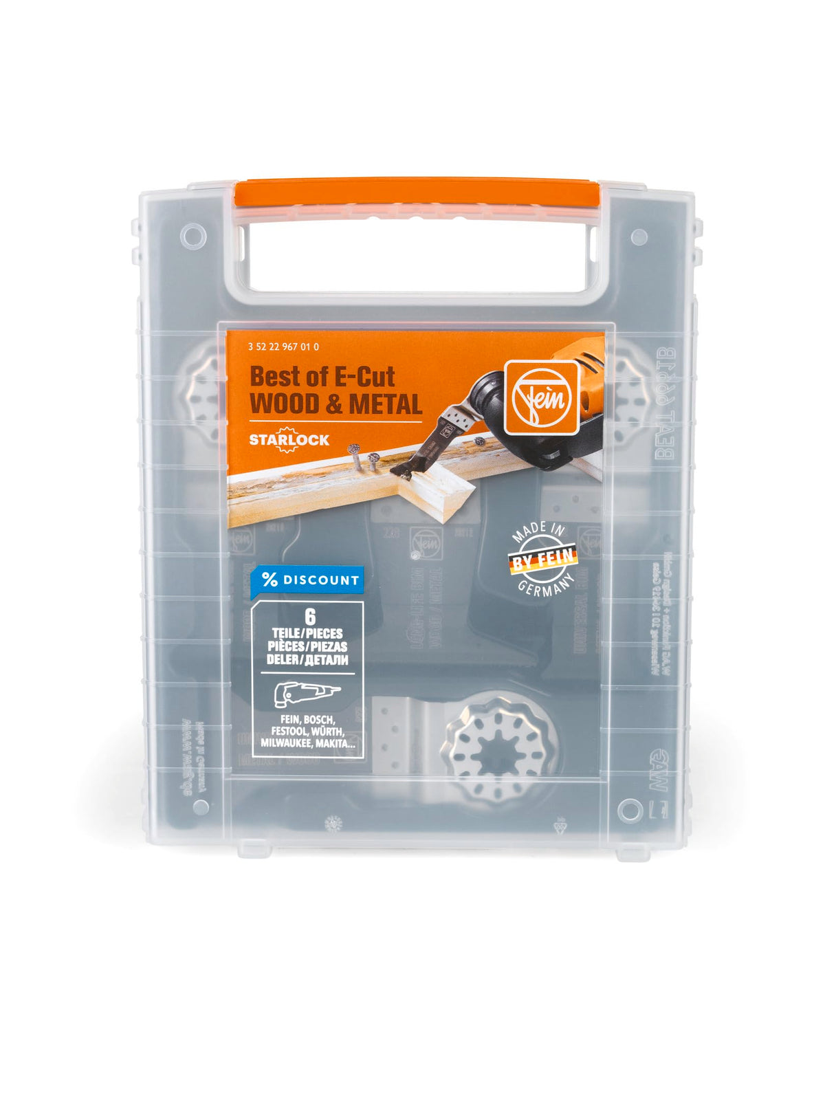 Fein Starlock metal-cut blade delivers smooth cuts for metalwork and projects.
