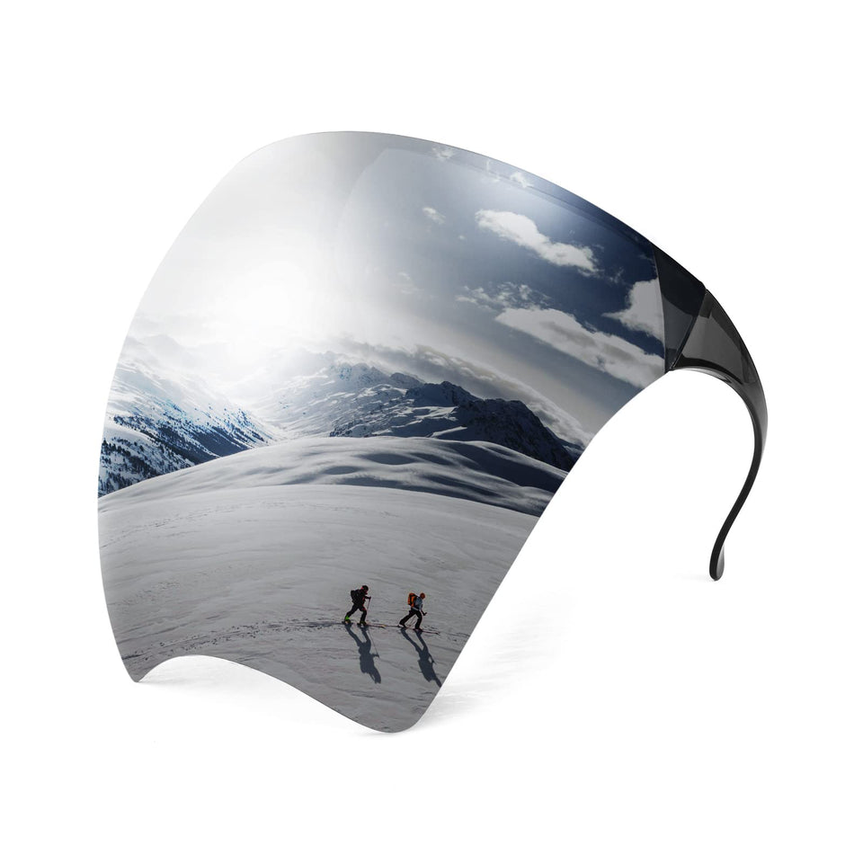 FEISEDY full-face visor sunglasses with mirrored lenses for all-day sun protection.