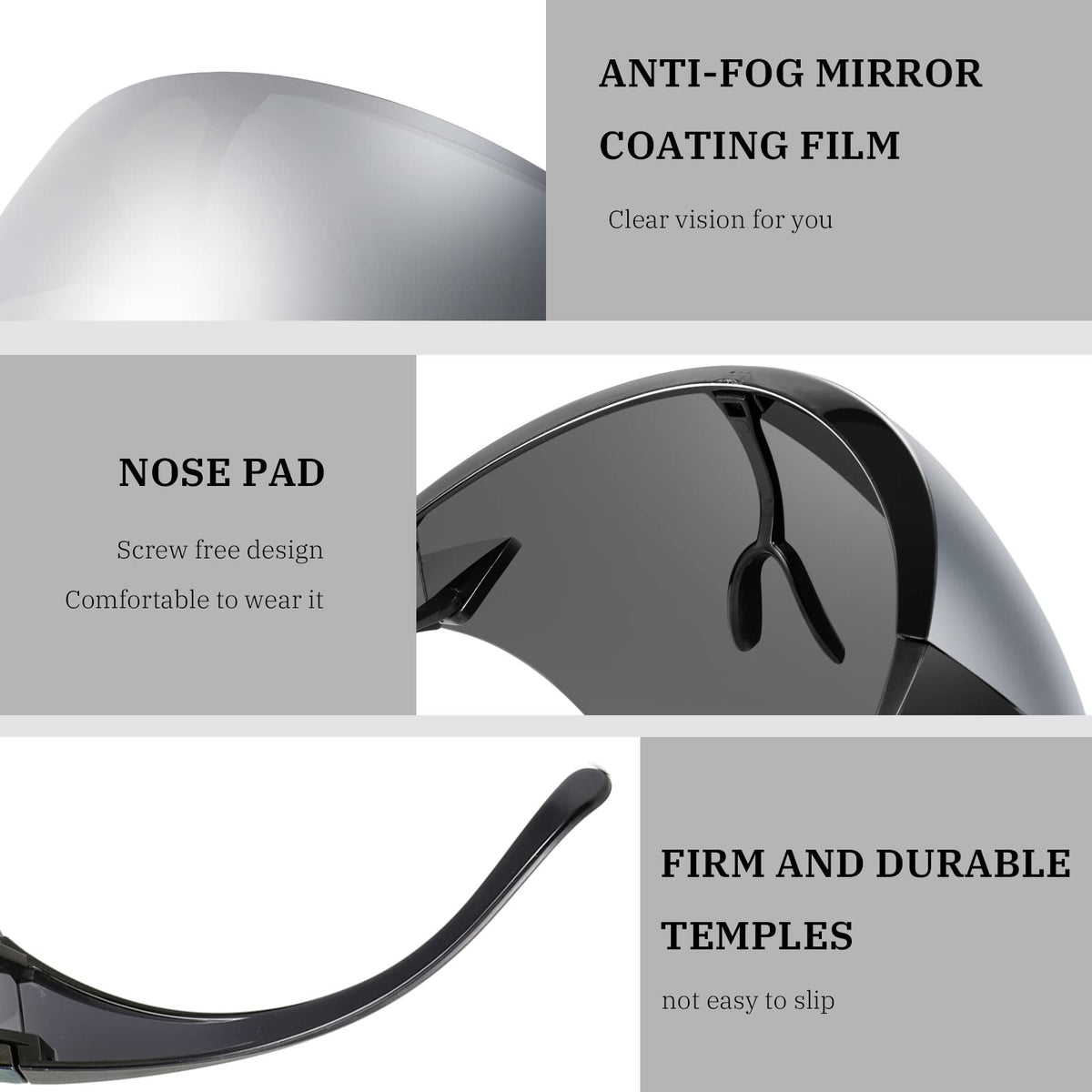 FEISEDY UV400 lenses provide HD vision and comfort.