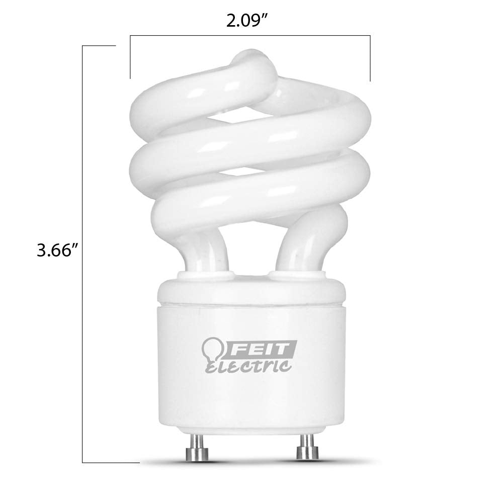 Feit Electric 13W energy-efficient bulb using less energy than incandescent equivalents.