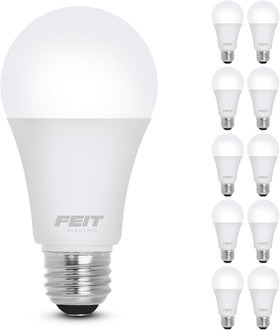 Feit Electric A19 LED bulb provides 3000K warm white light for cozy spaces
