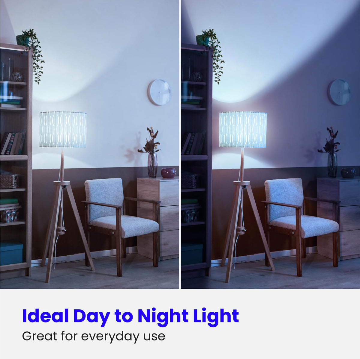 Feit Electric A19 LED non-dimmable for stable, consistent light.