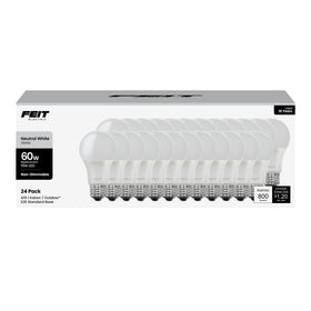 Feit Electric A19 LED bulb emitting 800 lumens of neutral white light