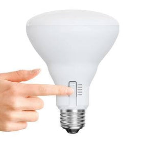 Feit Electric BR30 5-Color Choice installed in-lamp demonstrates instant brightness.