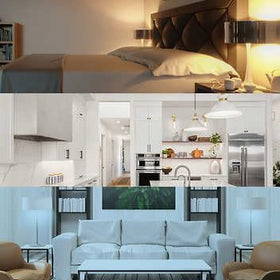 Feit Electric BR30 5-Color Choice with wall switch demonstrates mood-friendly color temperatures.