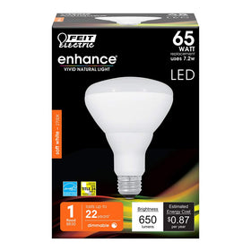 Feit Electric BR30 LED bulb 2700K soft white creates warm ambiance in homes