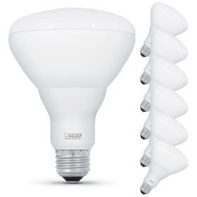 Feit Electric BR30 LED bulb provides 650 lumens for efficient illumination.